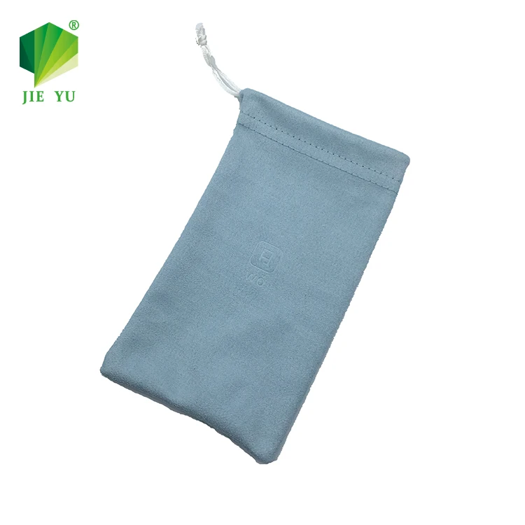 Soft Drawstring Eyewear Sunglasses Microfiber Cloth Pouch Case