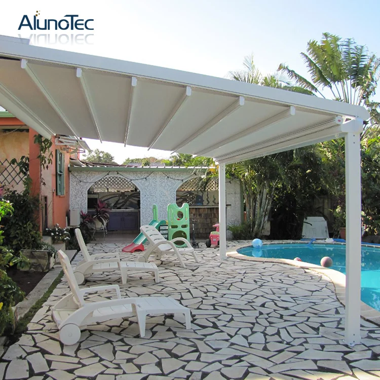 
Outdoor Opening Gazebo Automatic PVC Pergola Systems Metal Garage Patio Awning Retractable Roof  (60821580773)