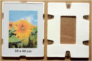 frameless glass clip picture photo frame advertisement frame
