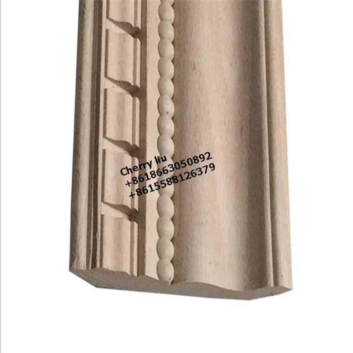 Decorative Wooden Wall Carving Furniture Frame Cornice Crown Ceiling Moulding
