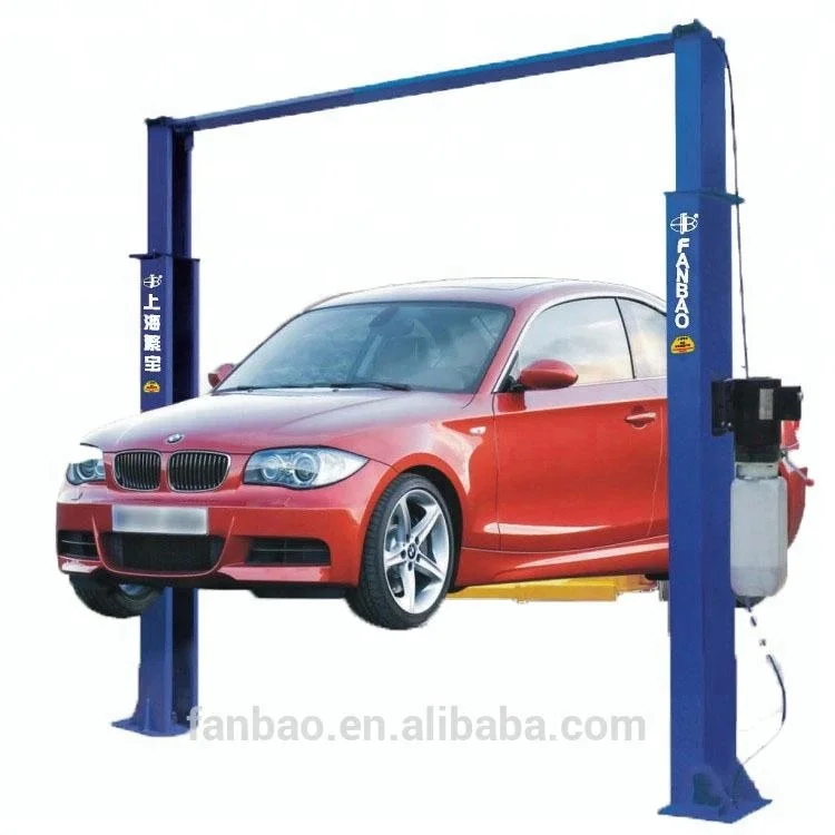 Double cylinder gantry hydraulic lift auto hoist car elevator vehicle lifter with CE approved Shanghai Fanbao QJY3.8-G