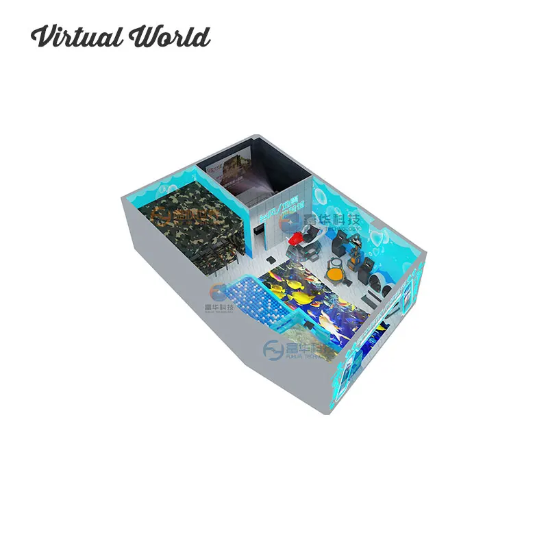 Indoor Amusement Truck Mobile 9D Cinema Game Simulator