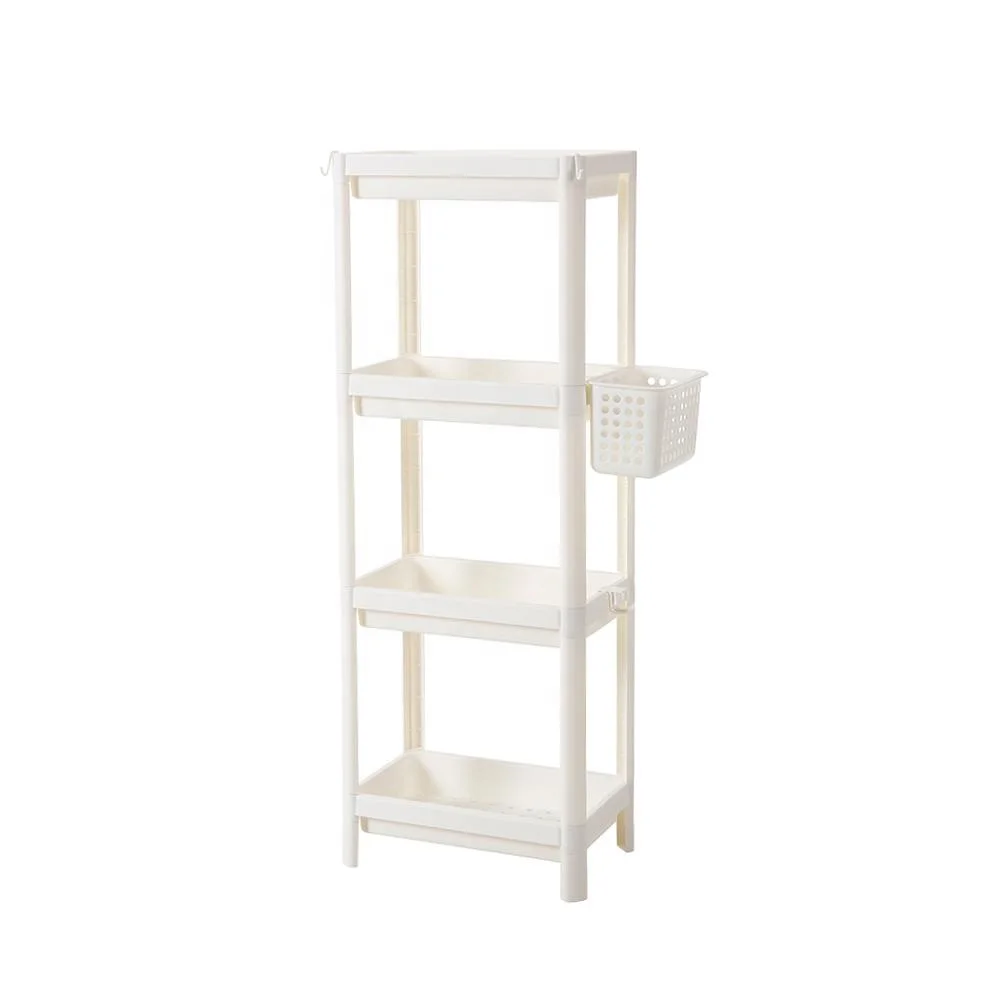 wholesale 4-layer plastic kitchen storage rack shelf
