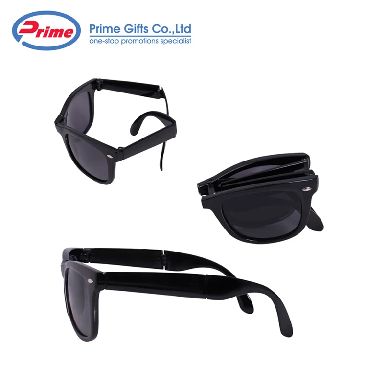 Sell Well Custom Logo Printed Lenses Folding Sunglasses