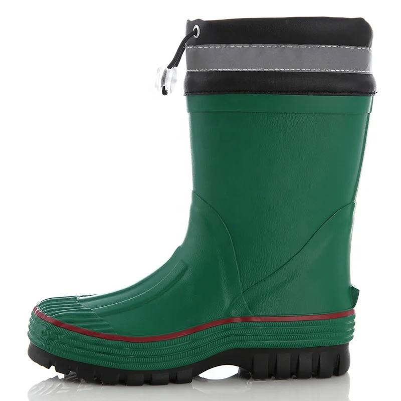 
Waterproof reflective heel kick brand name boots rubber boots for rain 