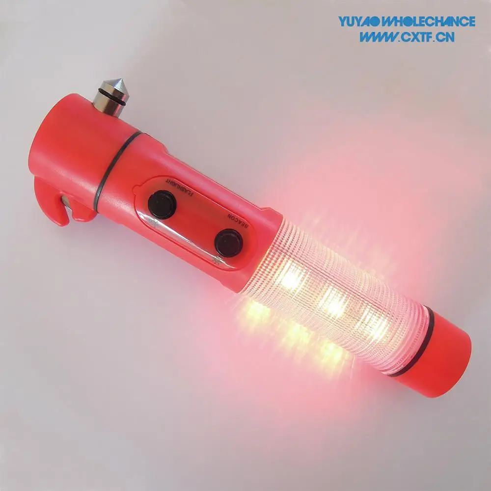 4 in 1 Car Emergency Safety Hammer Led Flashlight Torch