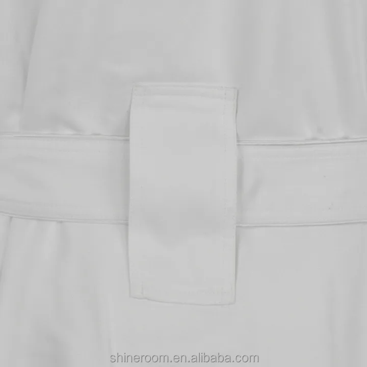 100% Micro Polyester Twill SPA Bathrobe With Terry Lining Hotel Bathrobe
