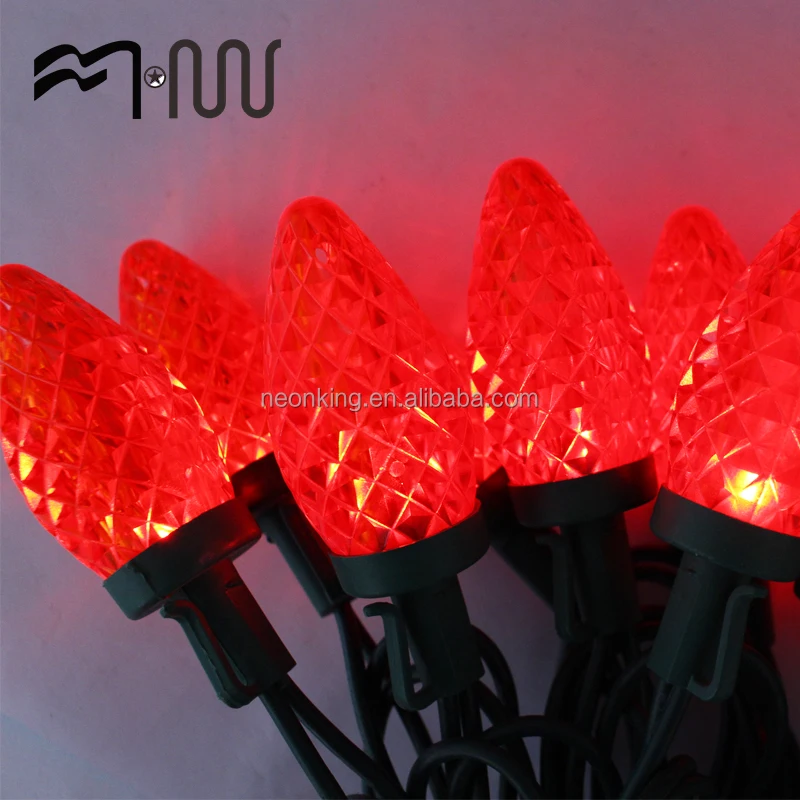 Various styles different colors green led string light C9 Xmas light