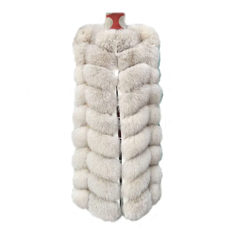 New Fashionable Real Fox Fur Vest for Women Winter Fox Fur Waistcoat Gilet