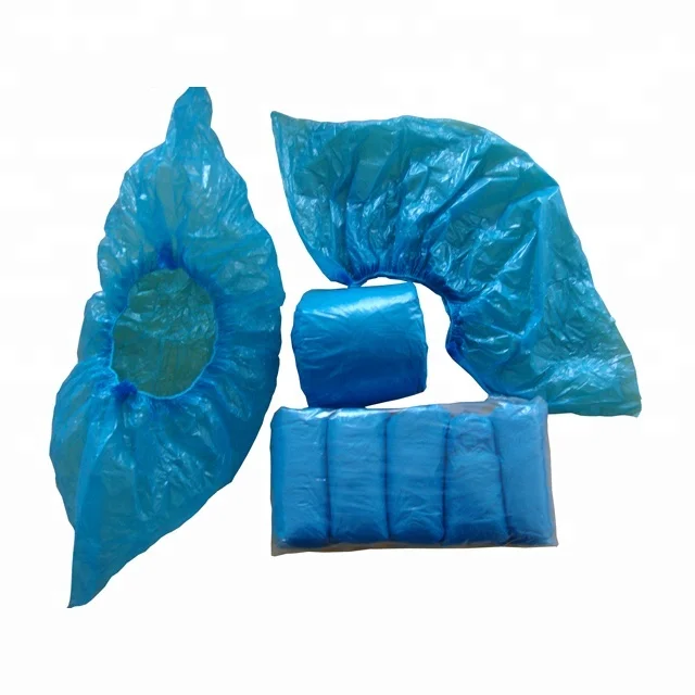 Wholesale disposable pe plastic waterproof shoe cover