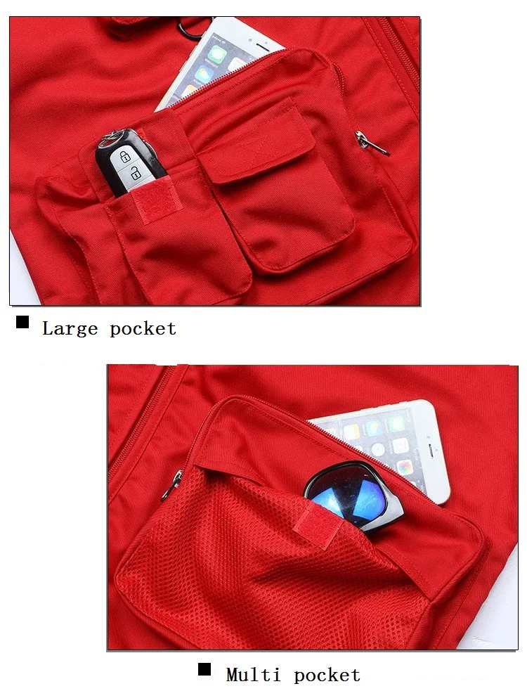 Высококачественный дышащий сетчатый мужской жилет, верхняя одежда для мужчин, рабочая одежда, мужской жилет с несколькими карманами, рабочая безрукавка