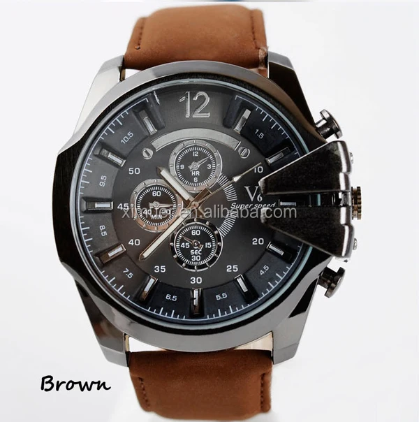 China Wholesale mens sports watch leather watch