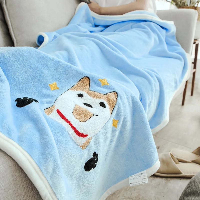 
Manufacturer wholesale new children blanket cloud sable wool blanket kindergarten gift blanket 