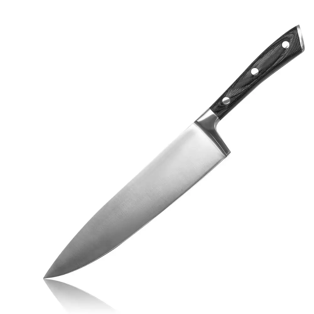 Yangjiang Kitchen knife 8 inch 7CR17MOV Chef Knife with wood handle