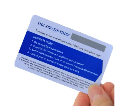 Custom Promotion PVC Business Stress Card Plastic Mood Test Cards