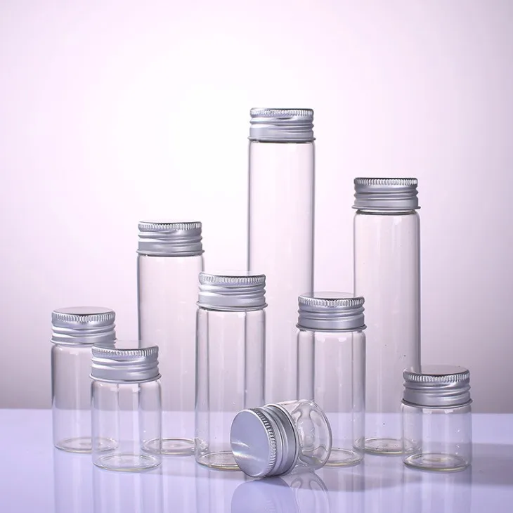 
 Пустой прозрачный стеклянный флакон с алюминиевой крышкой/бутылка для хранения, маленькая стеклянная бутылка для вина, Капсульная бутылка  