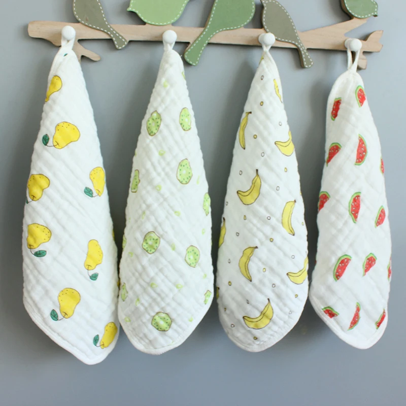 hot selling 6 layers breathable soft cotton gauze muslin saliva towel baby wash cloth