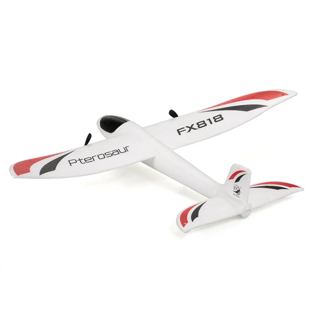 HOSHI пульт дистанционного управления Самолет RC Дрон FX-818 2 4G 2CH планер 475 мм размах крыльев EPP