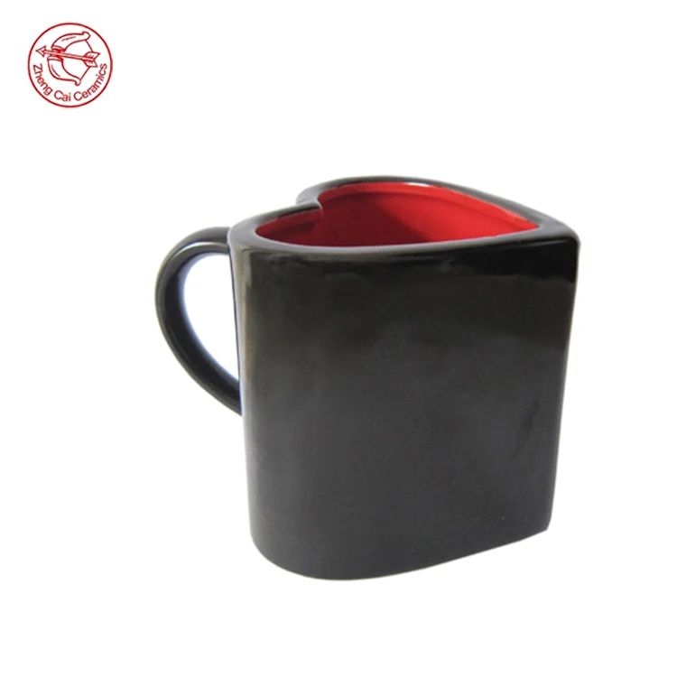 Wholesale high quality couple mugs cups with heart shaped coffee cup,couple mugs heart shape coffee cup