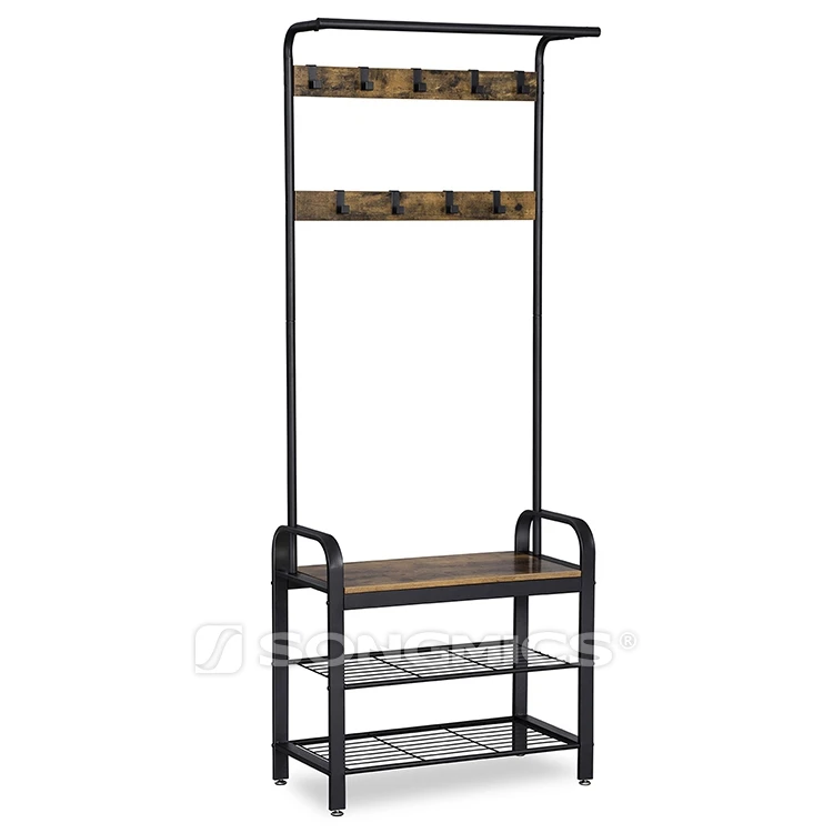  VASAGLE entryway мебель в форме дерева вешалка для пальто деревянная со съемными крючками