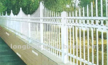 modern residential wrought iron fence design