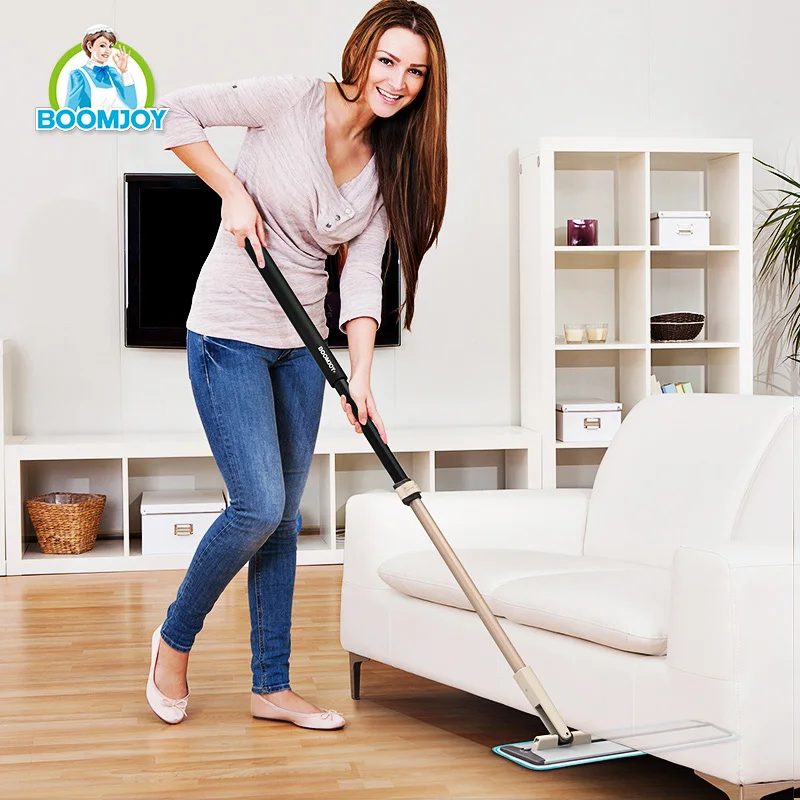 Wholesale aluminum plate steam magic microfiber 360 easy cleaning flat mop changeable pole position creative design