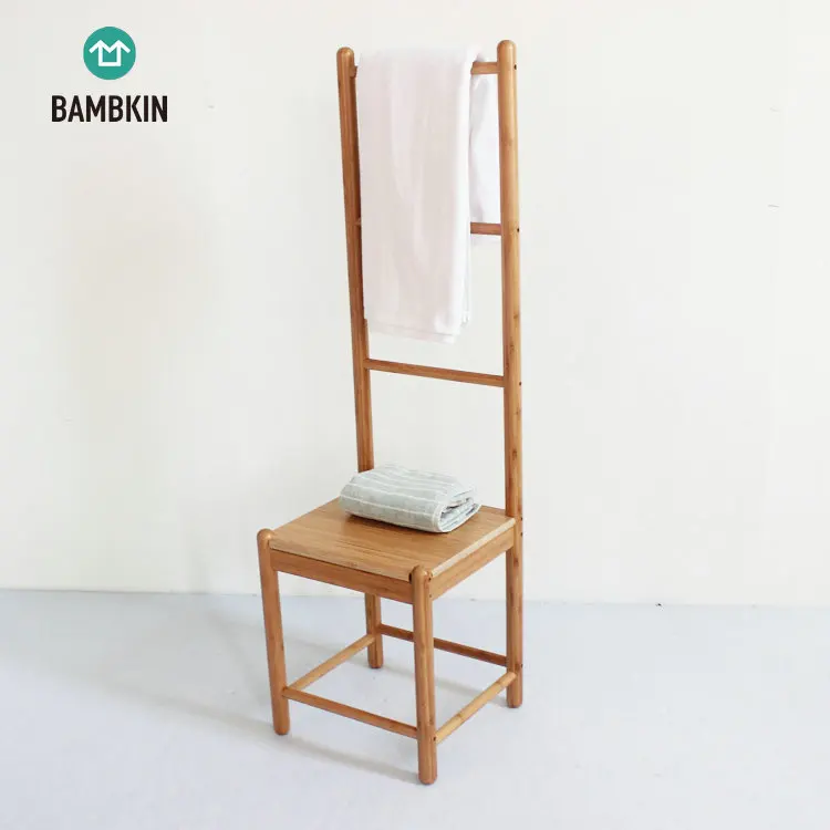 
BAMBKIN Bamboo bathroom furniture bathroom towel hanging chair 