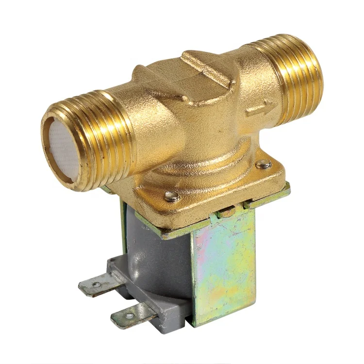 SEA ZJFPDJ-23 DC12V G1/2 Home Kitchen Valve Normally Closed Normally Open Brass Inlet Valve