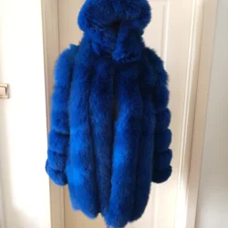 2019 Plus Size Women Hooded Thickening fully Sliver Fox Furcoat  Russian Winter  fox Fur hooded Coat