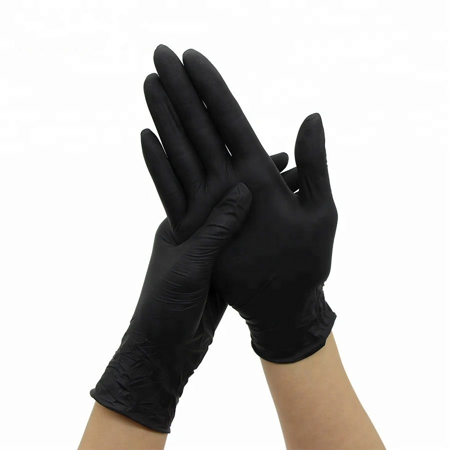 Waterproof Comfortable Soft Home Rubber Work Kitchen Brand Pure Nitrile Gloves