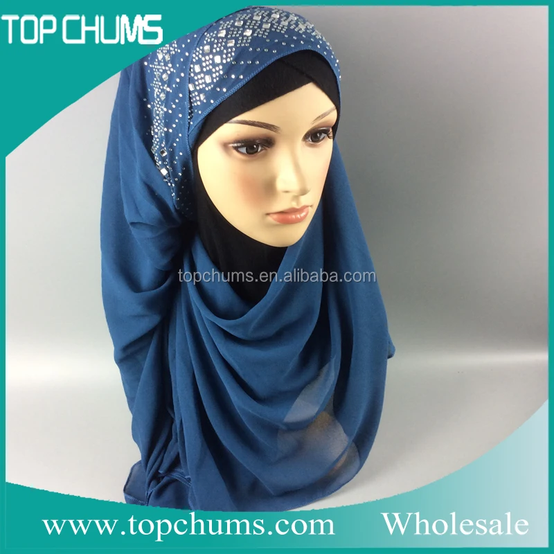 wholesale muslim cap women chiffon saudi kuwaiti hijab