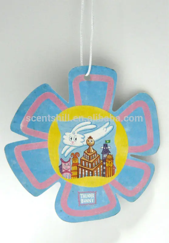 automatic air freshener machine making your own logo lavender scent cardboard car flower tea