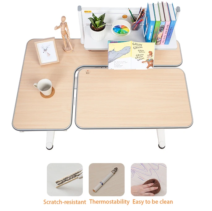 Ergonomic height Ajustable kids study table for growing children