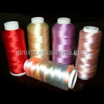 
Embroidery Viscose Rayon Thread Dyed Pattern Multi-colors Available 