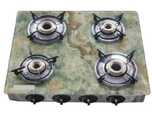 Kitchen cooking appliances  4 Burner glass cover gas stove