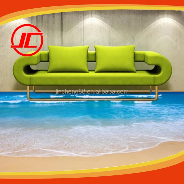 Fashion 3:1 Ratio UV Assistance 2 Components AB 3D Bathroom Epoxy Floor Coating