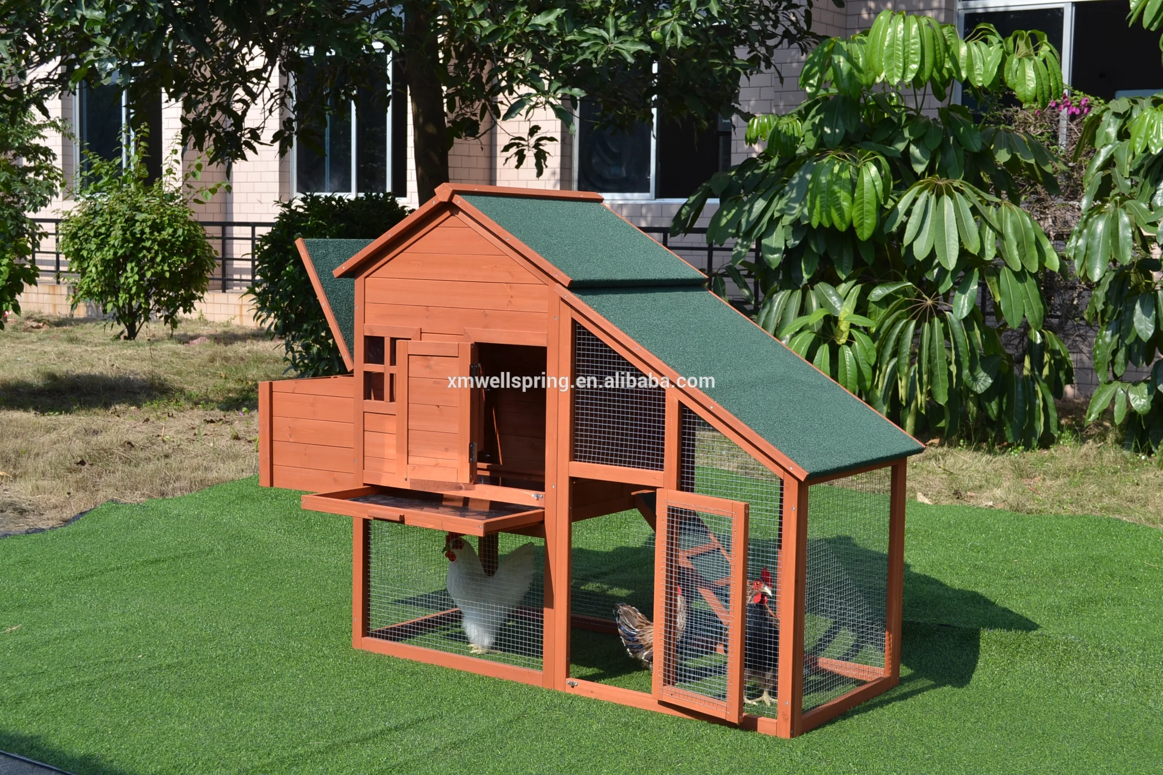 Wooden chicken coop  hen house