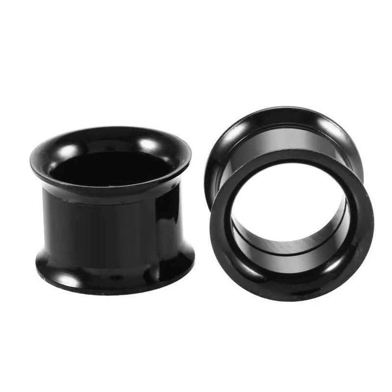 
stainless steel double UV ear Piercing Gauges Flesh Tunnel 