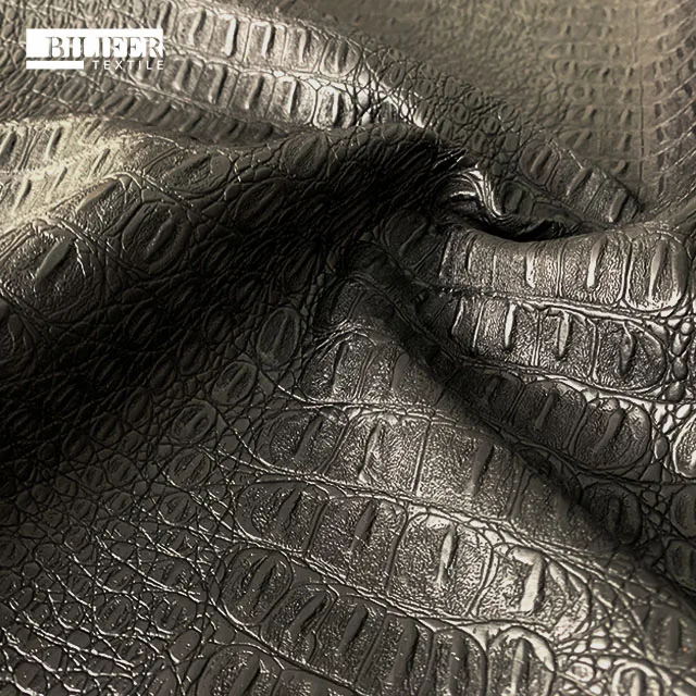 
Crocodile embossed PVC synthetic leather 
