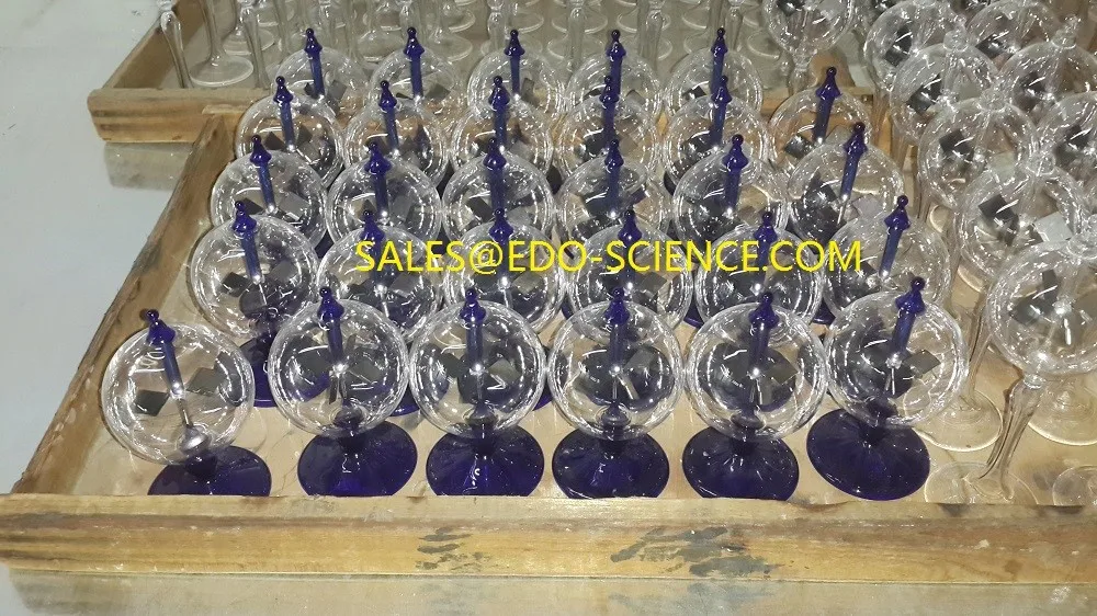 
60x160mm Green Crookes Radiometer Solar Radiometer Amazon Hot Physical Experiment Tooling Glass Sunshine Lightmill Home Toy 