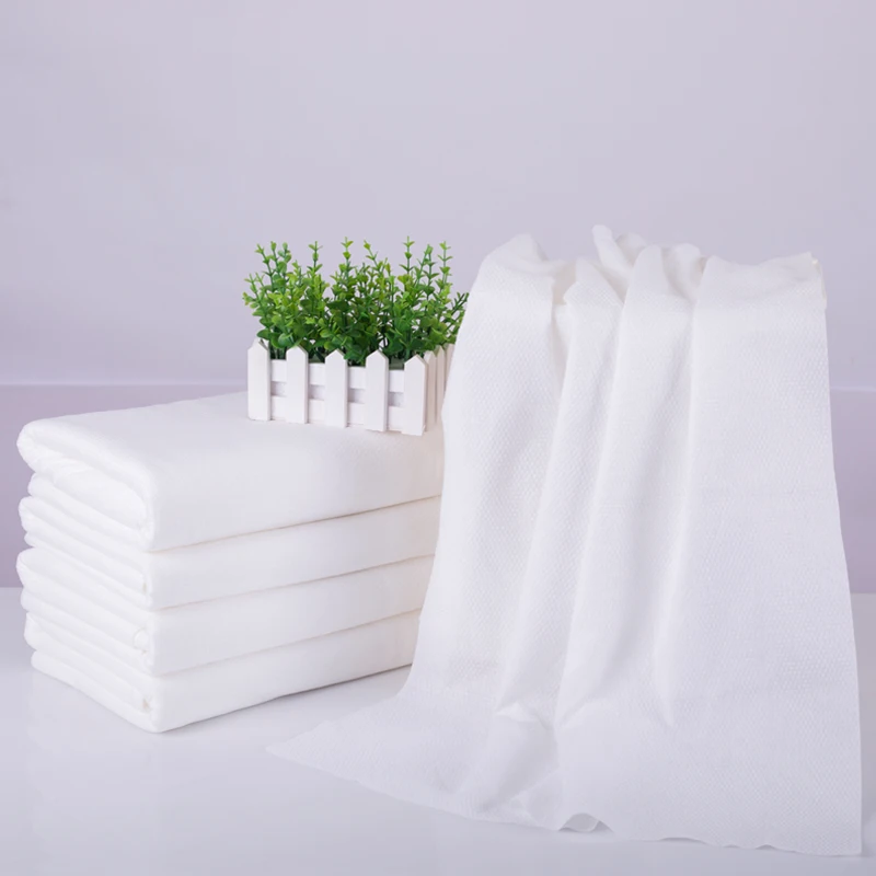 
Lint-free Home Disposable Bathroom Shower Spunlace Nonwoven Bath biodegradable towel 