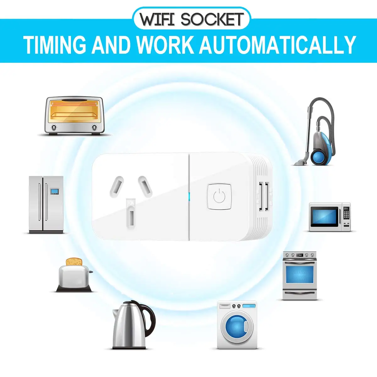 SAA Approved Mini Wifi Smart Plug Socket Wifi Smart Socket Outlet Compatible with Alexa and Google Home IFTTT