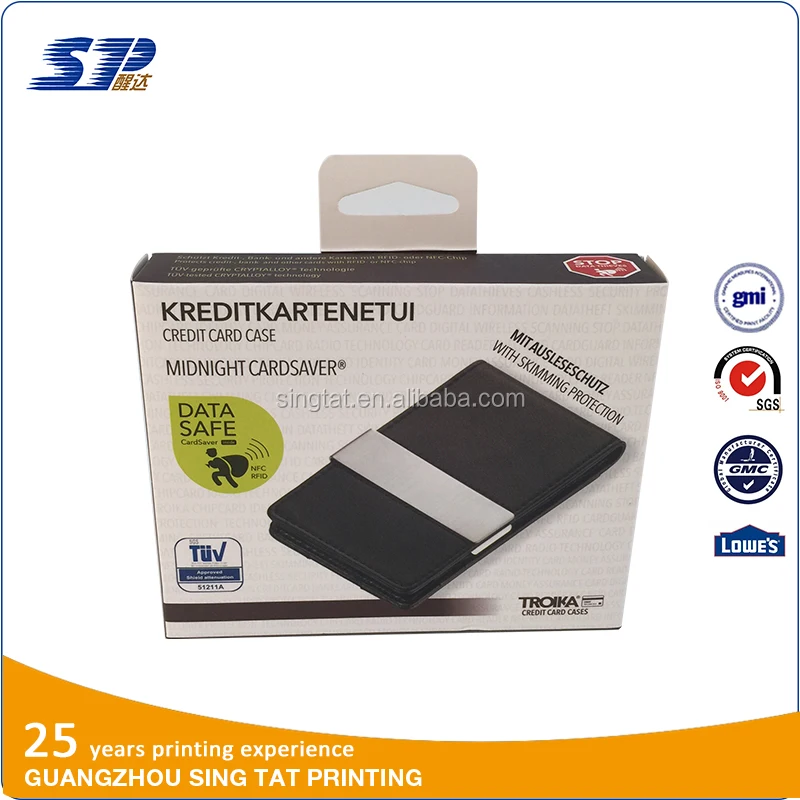 Высокое качество карты пакет/кошелек бумажная коробка