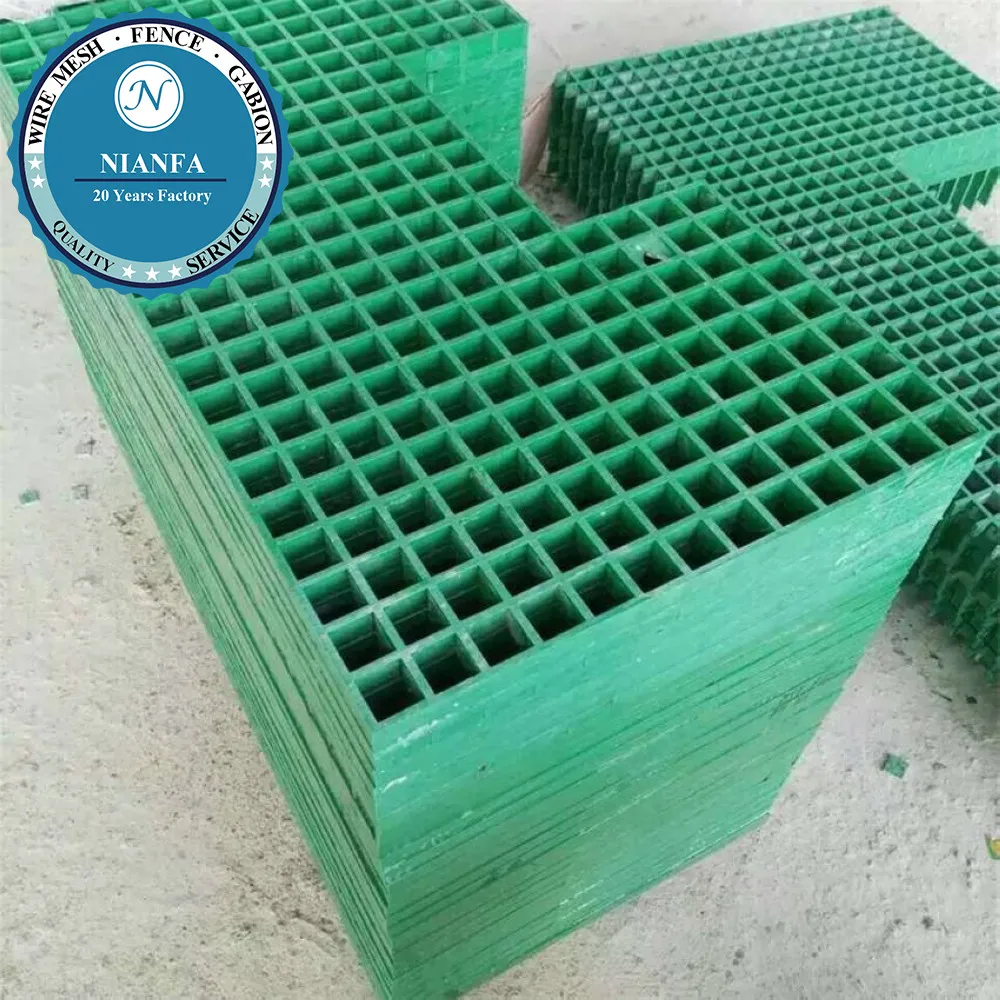 
Poultry Feeding small hole 38*38mm molded fiberglass floor grating(Guangzhou Factory) 