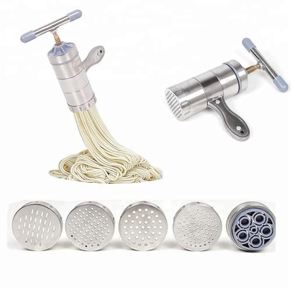 Manual Pasta Maker Machine Noodles Press Machine Stainless Steel Hand Crank Spaghetti Fettuccine Noodle Dough Press Machine
