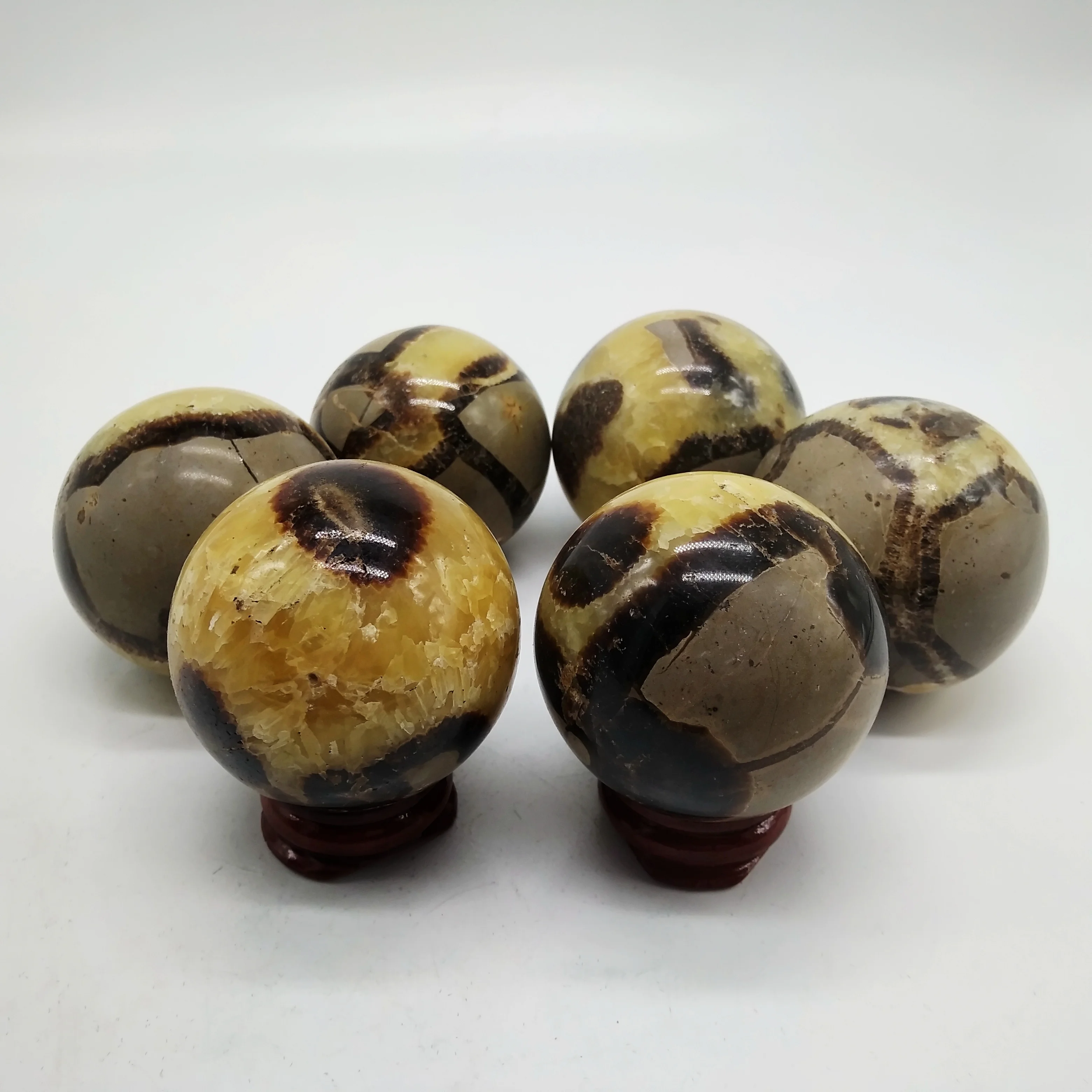 High Quality  The nature crystal Septarian Ball Dragon Stone Spheres Polished Turtle Stone Balls For Sale