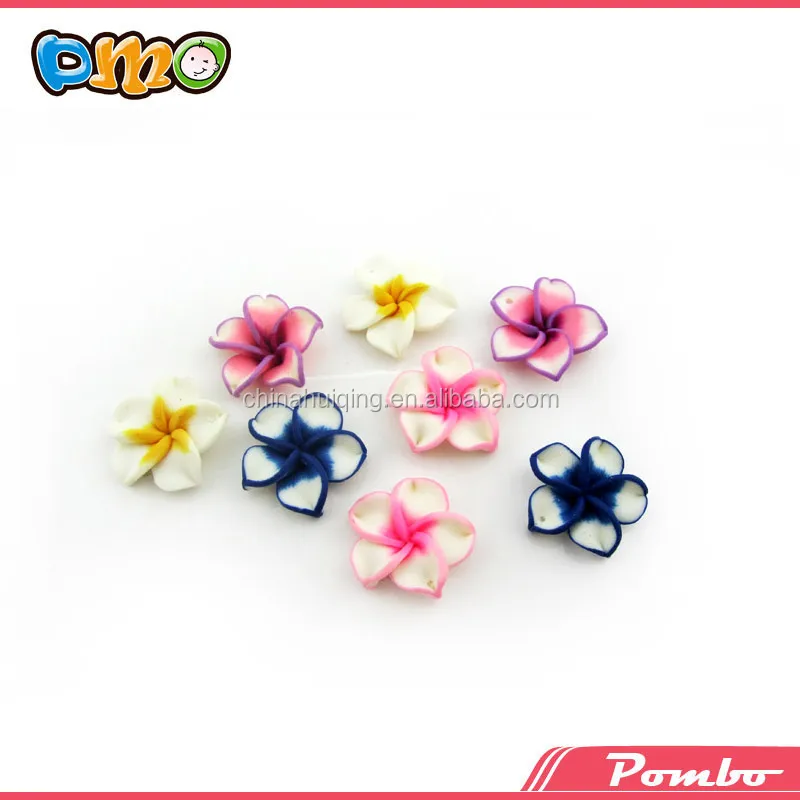 Hot sale thai style necklace material polymer clay flower