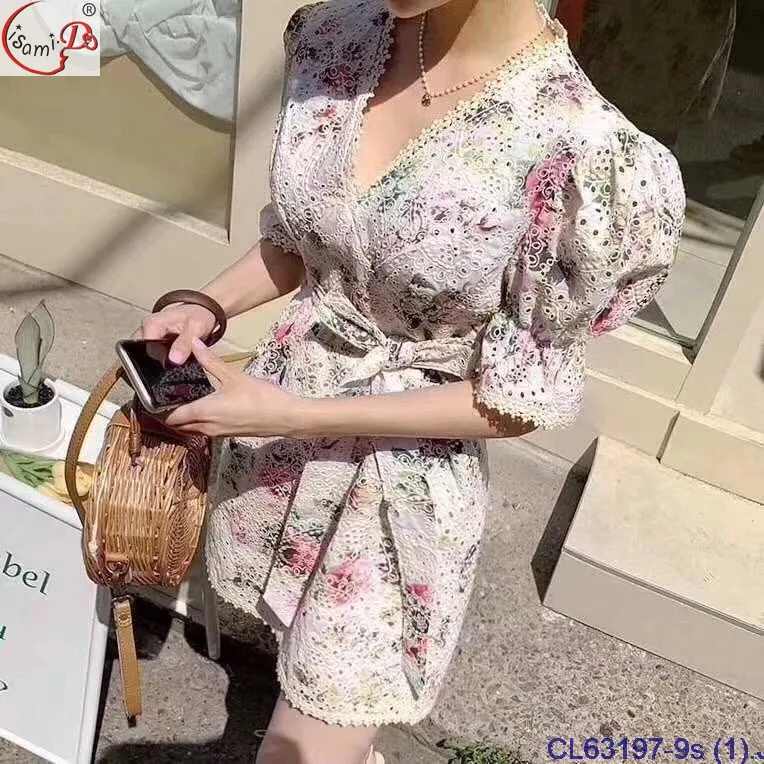 CL63197 100% хлопок с вышивкой ушками мягкая швейцарская вуаль с цветным принтом дизайнерская кружевная ткань chowleedee