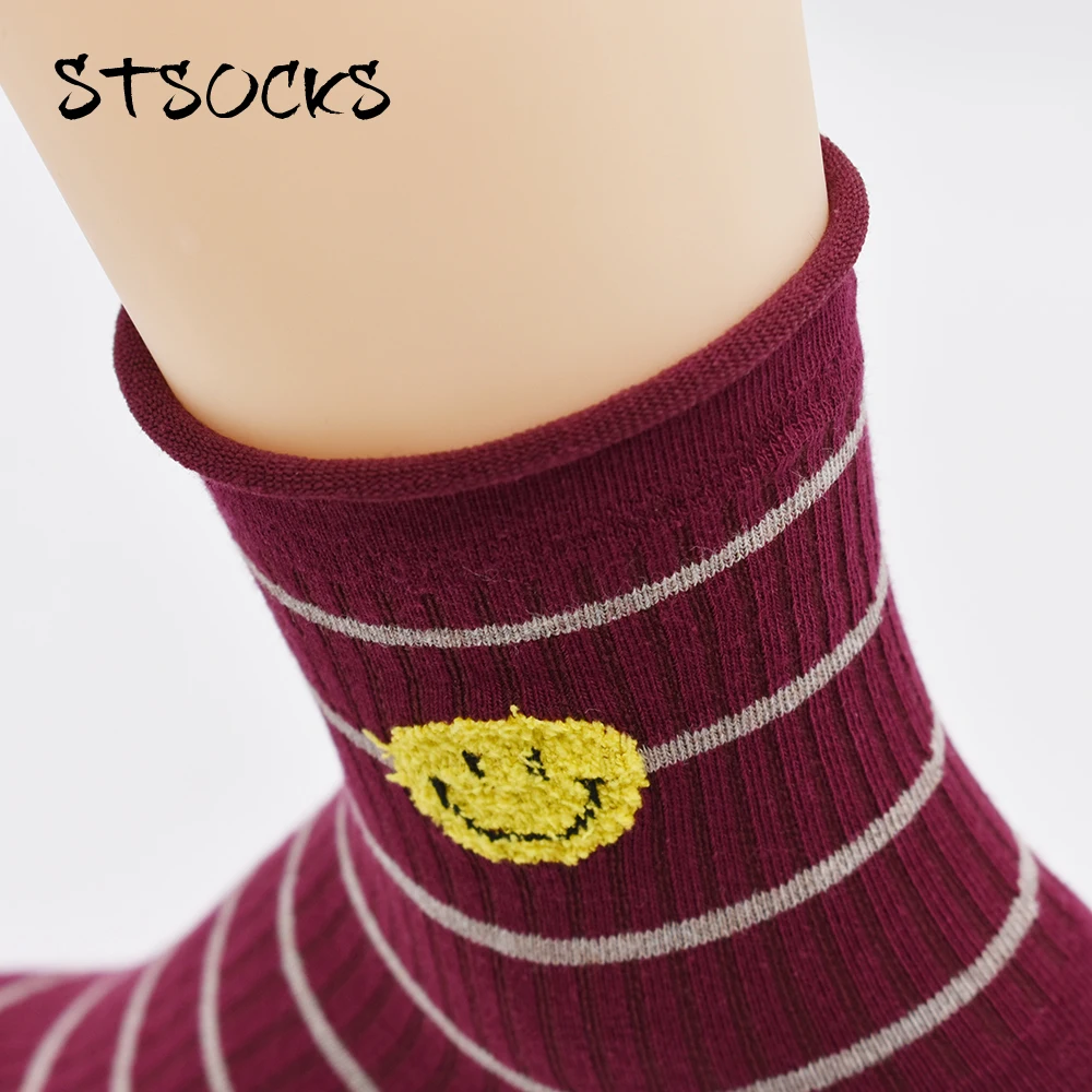 Fashion Comfortable Cute Hot Teen Girls Tube Socks With Stripes For Young Women
