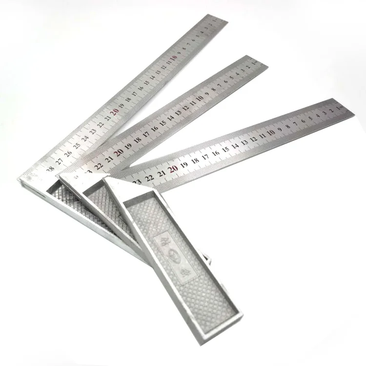 Квадратная линейка L-образной формы из цинкового сплава, 250 мм, 300 мм, 500 мм